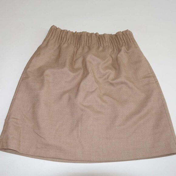 J. Crew Dresses & Skirts - J. Crew Women's Wool Blend Sidewalk Mini Skirt Size 00 NWT Tan Brown Style 95435